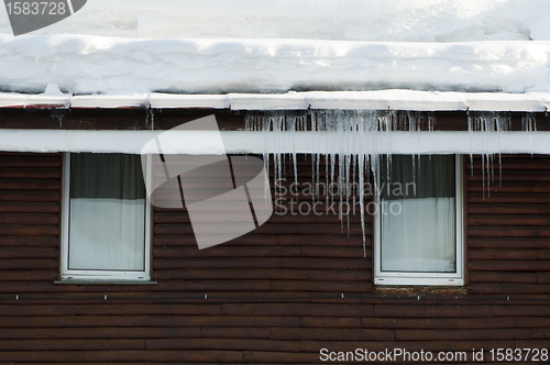 Image of Icicles on window