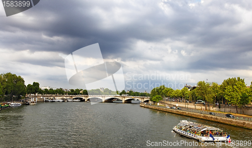 Image of Touristic ship on Seine