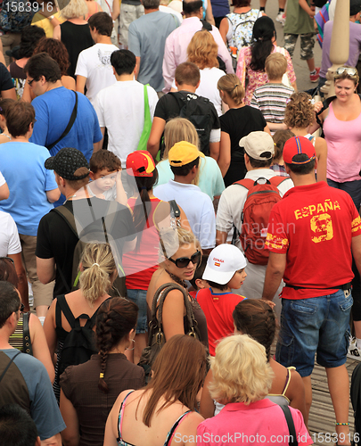 Image of Crowd of tourists