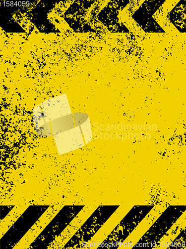 Image of A grungy and worn hazard stripes texture. EPS 8