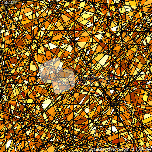 Image of Stained glass texture in a gold tone. EPS 8