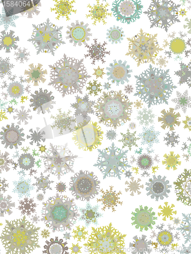 Image of Template Retro Snowflakes background. EPS 8