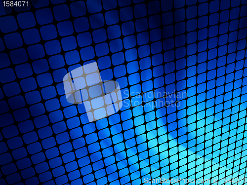 Image of Blue rays light 3D mosaic. EPS 8