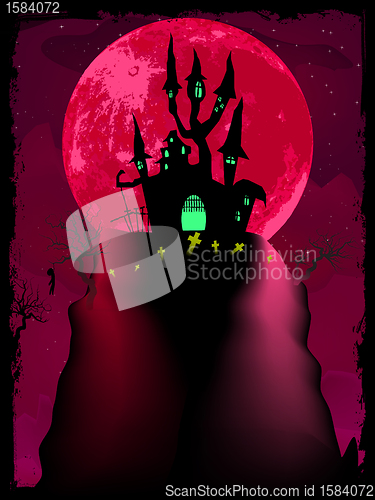 Image of Halloween poster background. EPS 8