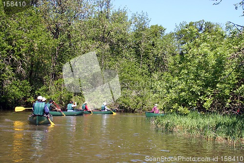 Image of Canoers on the Water
