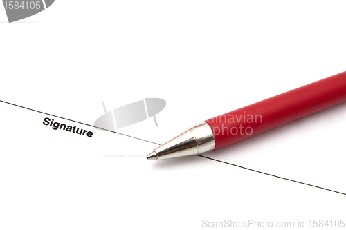 Image of Pen and Signature