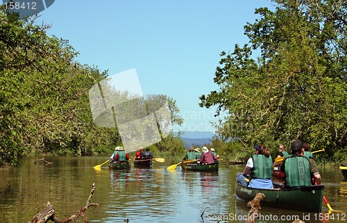 Image of Canoers on the Water