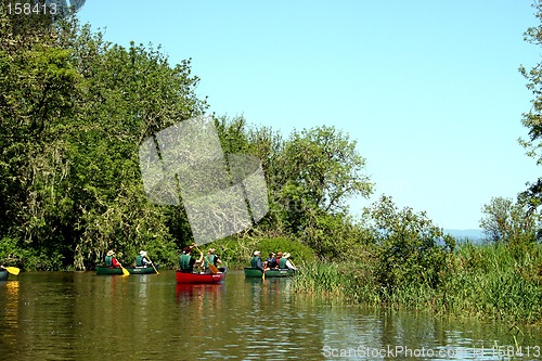 Image of Canoers on the Water