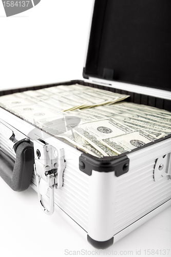 Image of Suitcases with dollars