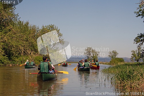 Image of Canoers on the Water