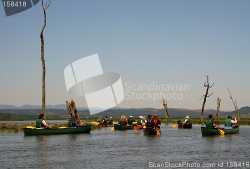 Image of Canoers on the Water