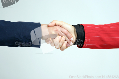 Image of business shake hand