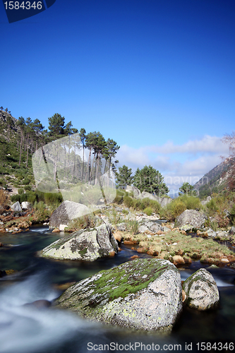 Image of Flowing water the river in Portugal