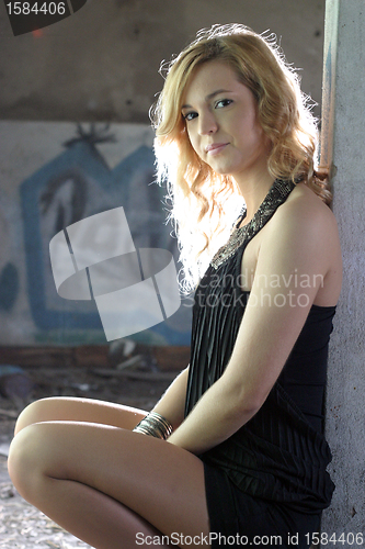 Image of beautiful fashion girl photo