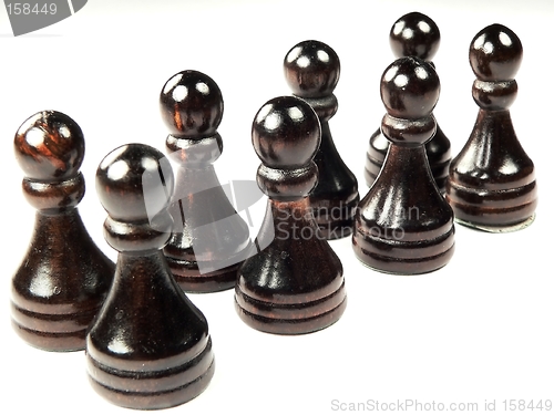 Image of Pawns in a Line