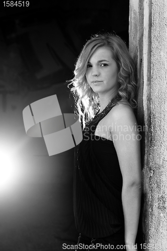 Image of beautiful fashion girl photo