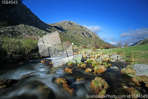 Image of Flowing water the river in Portugal