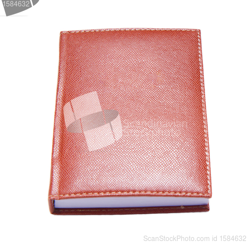 Image of book in leather cover