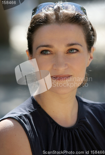 Image of Woman with blue eyes
