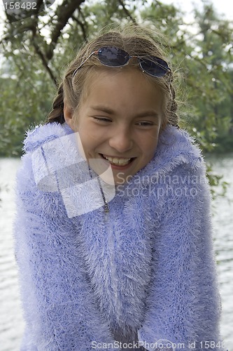 Image of Girl in blue jacket II