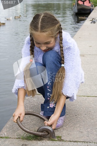 Image of Girl in blue jacket III