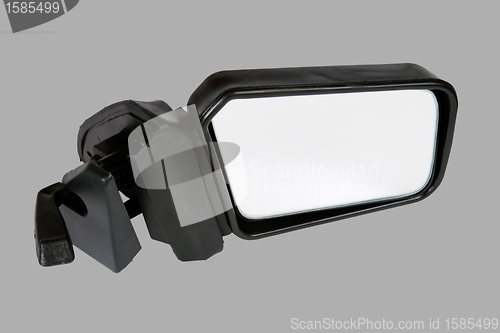 Image of Automobile mirror on a gray background