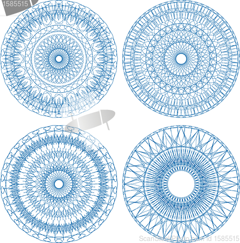 Image of element guilloche for use in certificates, vouchers or awards