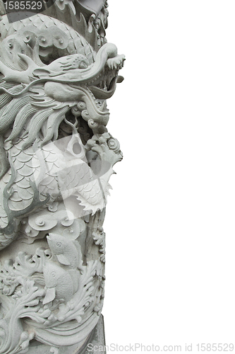 Image of Chinese Dragon Stone Carving Column