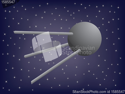 Image of satellite in space