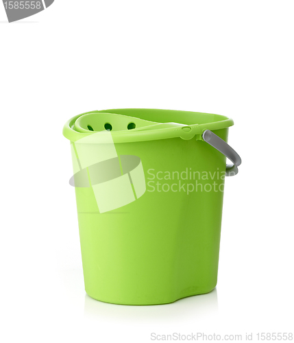 Image of green plastic bucket