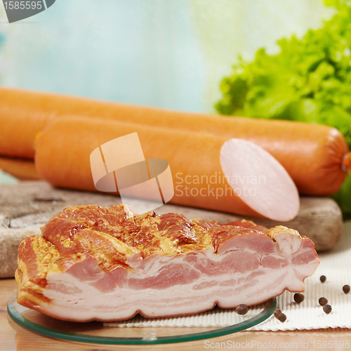 Image of bacon and sausage