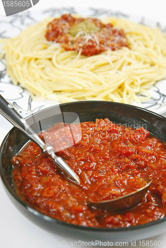 Image of pasta and sauce