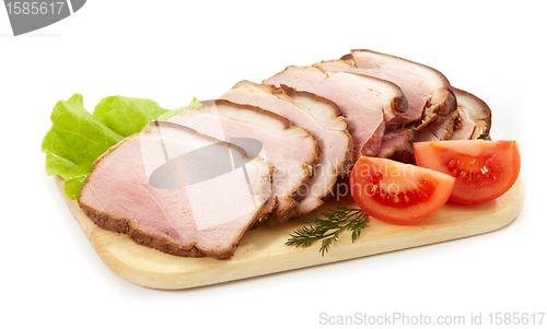 Image of smoked meat slices