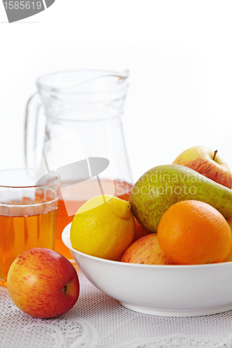 Image of fruits and juice