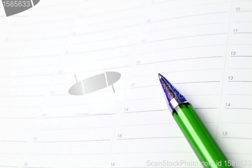 Image of Color pencil and agenda