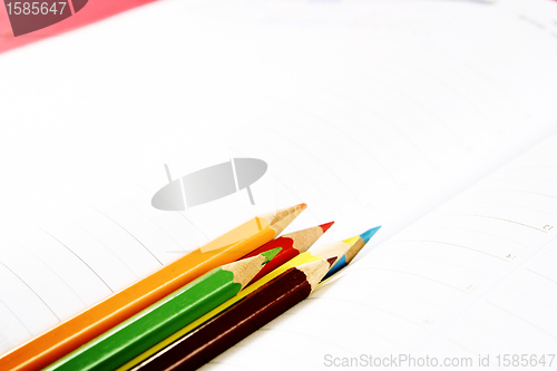 Image of Color pencil and agenda