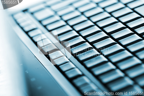 Image of Modern and stylish laptop. 