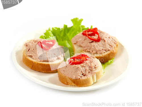 Image of sandwiches with paste