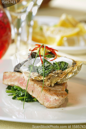 Image of grilled tuna fish