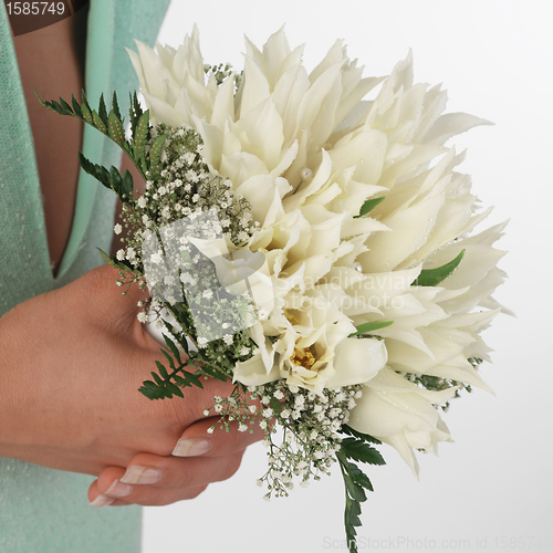 Image of bouquet of white tulips