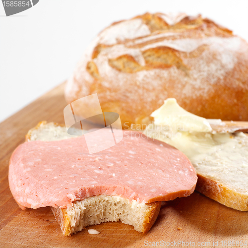 Image of sandwich with sausage
