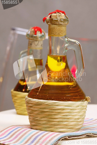 Image of two oil bottles