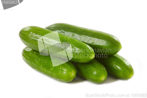 Image of green cucumbers