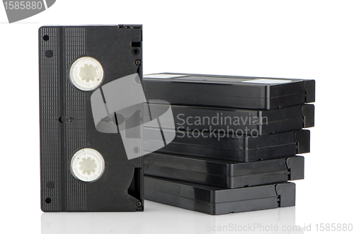 Image of Pile of videotapes