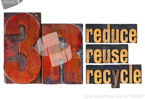 Image of reduce, reuse, recycle - 3R concept