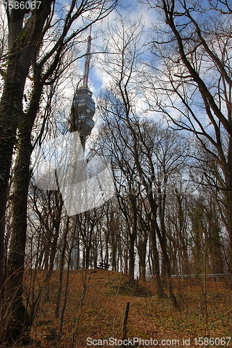 Image of Avala tower near Belgrade