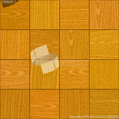 Image of seamless light oak square parquet panel texture