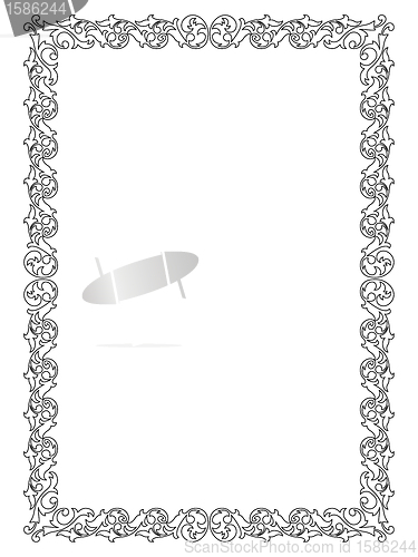 Image of simple ornamental decorative frame