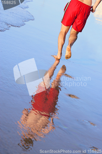 Image of Jogger and Reflection