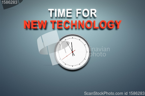Image of Time for new technology at the wall